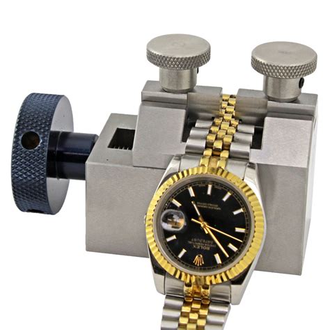 open rolex watch bracelet|Rolex watch back remover tool.